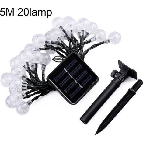 Luci a stringa solari - Luci a stringa LED fatate - 5 m luce calda - per decorazioni natalizie e da giardino (1/4)