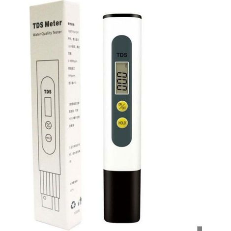Analyseur de qualité d'eau - - TDS-mètre - Écran LCD - Plage 0-9990 ppm - Sonde en titane - Tests rapides (1/4)