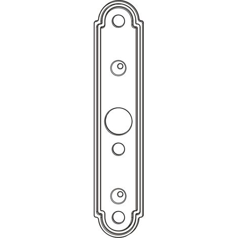 Maco 441782 Unterlage für Ladenplattenkloben, Stapelbar, Mauerverkleidung, Kunststoff, schwarz, 1 mm, 111x23 mm