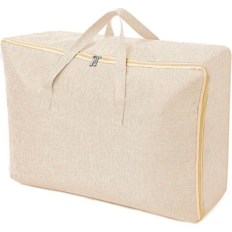 Grand Sac de Rangement 105L, Rangement Sous Lit Pliable Closet Organizer Sac de Rangement pour Couette Imperméable avec Poignées (1/5)