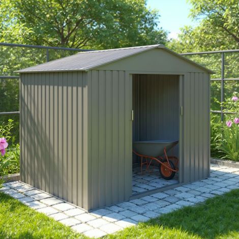 Cobertizo de jardín de metal - 4,8 m² - antracita