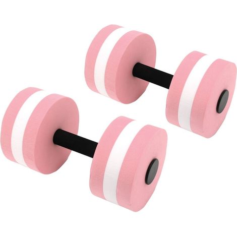 Lot de 2 haltères flottantes en mousse EVA, légères et résistantes à l'eau pour yoga, fitness aquatique, hommes, femmes et enfants (1/5)