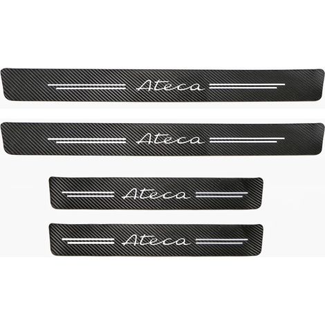 (4 pièces pour ATECA) 4 autocollants de seuil de porte en fibre de carbone pour voiture Seat ATECA (1/3)