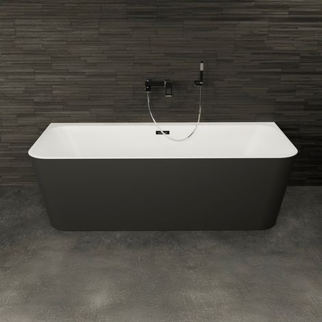 Vasca freestanding - Mint 180 noire -  Nera - 180 x81 x57 cm, by SPALINA