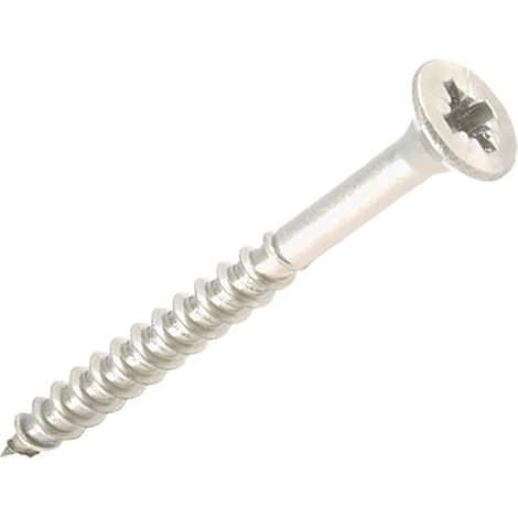 Vis bois tête fraisée inox A2 – Empreinte Pozidriv Ø4 mm x 50 mm (lot de 7 pièces)