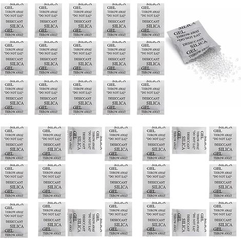 100 x 2g Silica Gel Sachets (1/5)