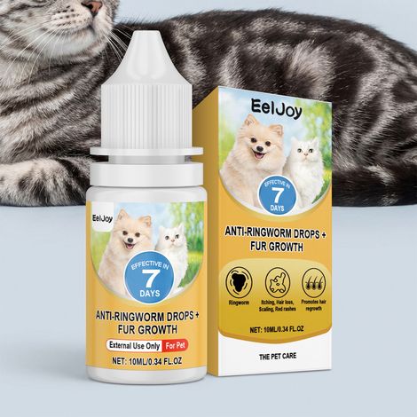 Solution de soin pour la peau des animaux, douce pour la peau des chats et des chiens, apaisante et nettoyante, solution de soin universelle – 10 ml (1/5)