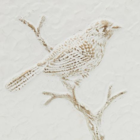 Decorazione murale varo bird 26x26m bianco - Atmosphera créateur d'intérieur (1/4)