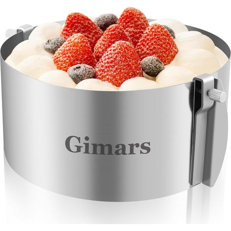 Adjustable Round Cake Ring Diameter 16-30 cm Stainless Steel 304 (1/5)