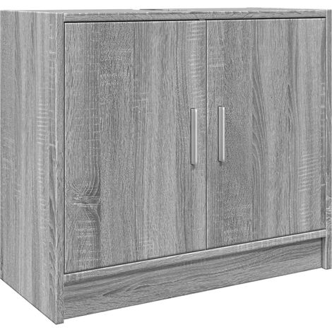 Maison Exclusive - Waschbeckenunterschrank Grau Sonoma 63x29x55 c
