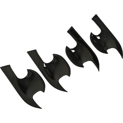 Ensemble de 4 porte-gobelets pour poignées de porte extérieures automobiles, baguettes de finition noir brillant, compatibles avec RS CR-V 2023+ (1/5)
