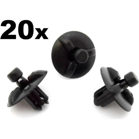 20 clips de fixation pour cache-moteur Lexus - Fixations en plastique pour protections et panneaux moteur