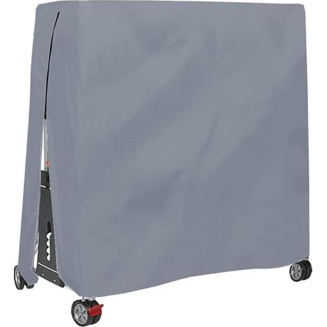 Housse pour Table De Ping Pong, Étanche Résistance Au Vent Anti-UV Robuste Tissu Oxford Bâche De Protection Table De Tennis De Table avec Fermeture À Glissière Et Cordon Réglable (1/4)