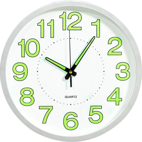 Horloge murale lumineuse Blanc 30 cm (1/5)