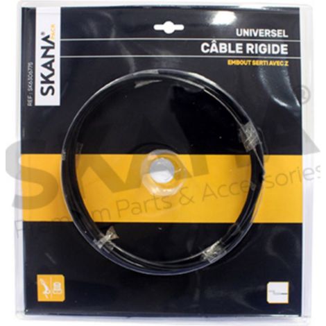 Cavo rigido a forma di Z con guaina in plastica per manetta dell'acceleratore. Con terminale saldato, cavo tagliabile e regolabile. Lunghezza