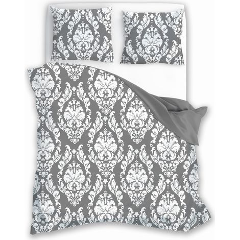 Parure de lit en coton 160x200 Glamour Ornament Ash (1/4)