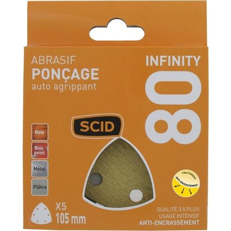 Patin Delta Scid 105 Mm Auto-agrippant, 6 Trous, Durable - Scid (1/2)