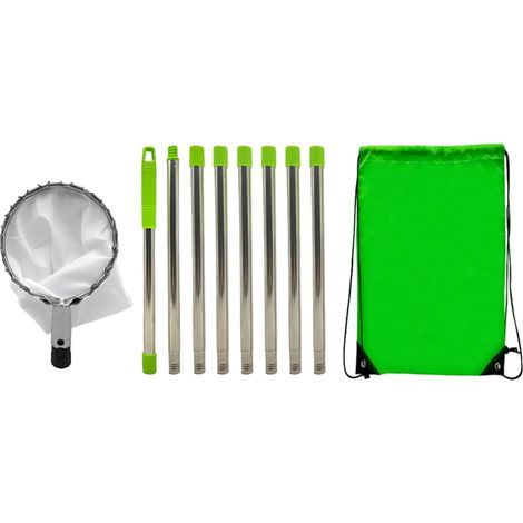 Telescopic Fruit Picker Basket, Metal Fruit Harvester with Extendable Pole, Non-Slip Grip Harvesting Tool, High Altitude Reach, Portable Design, Lightweight, Easy-to-Use for Orchard (1/5)