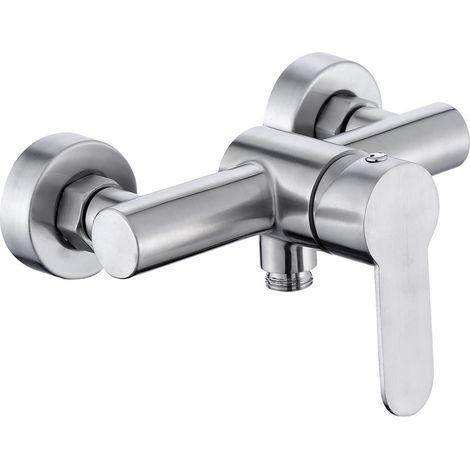 Robinet de douche monocommande - Pour douche - Montage mural Sortie d'eau G ½ vers le bas (1/5)