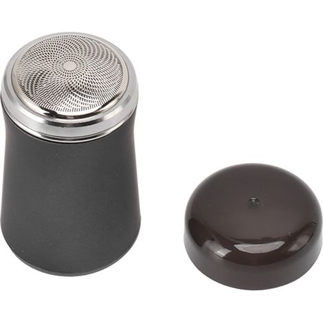 Mini tondeuse à barbe électrique portable et lavable, idéale comme cadeau de Noël ou du Nouvel An (noire). (1/5)
