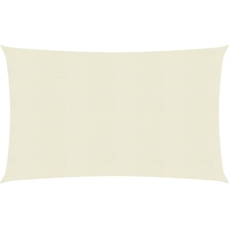 Vela de sombra/sombrilla 160 g/m² HDPE 6 x 7 m crema 020009109