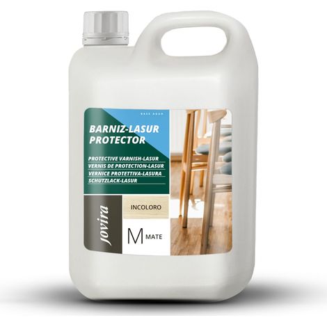 PINTURA Vernis Lasur Matt Protector à l’eau. Protège, décore et embellit tous les types de bois. 2 Litres, Incolore (1/5)