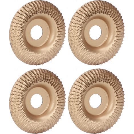 4 Stück Schleifscheiben 16 mm Edelstahl Schnellbearbeitung zum Schnitzen, Formen, Schleifen, Polieren und Polieren Gold (1/5)