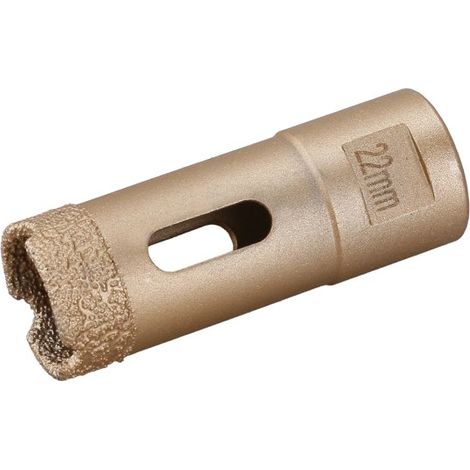 Trépan diamanté 22mm pour meuleuse avec filetage M14 - Usage professionnel