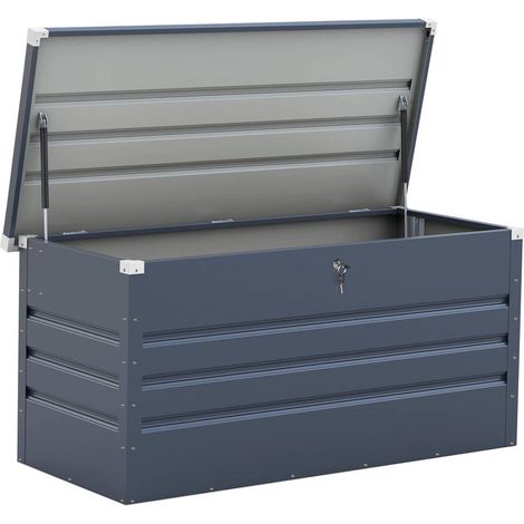 Baul/arcon para jardín "Store" - 680 L - 165 x 69 x 60 cm - Gris