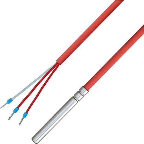 iOVEO 036HS01310 - PT100 - Sonda di temperatura a 3 conduttori con cavo in silicone fino a 200 °C, 10 metri (1/3)