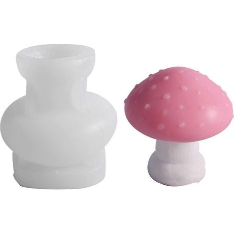 Creative Diy Handmade Produits 3d Champignon Silicone Moule Savon Bougie Moule (1/5)