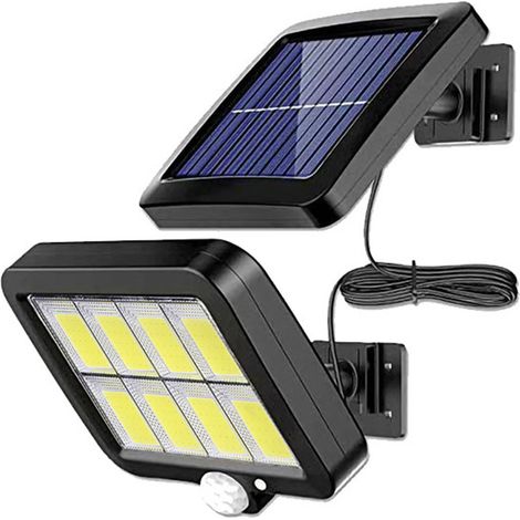 Projecteur solaire de sécurité extérieur pour grange, jardin, garage, couloir, cour, pelouse, balcon (1/5)