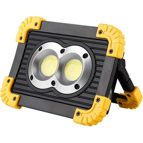 Lampe de poche LED Lampe de travail portable Projecteur LED Lampe de travail rechargeable 18650 Batterie Lumière extérieure pour la chasse Camping (Piles non incluses) (1/5)