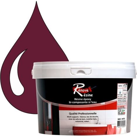 Peinture Résine 0.5L - Multisupport RAL 4004 - Violet bordeaux - Mat - Étanche (1/4)