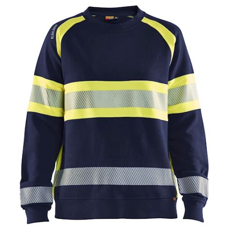 Sweat de travail haute visibilité femme 3409 - Marine/Jaune L (1/3)