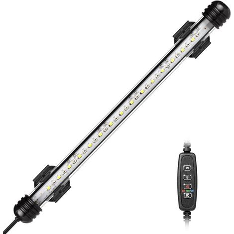 Lampe LED pour aquarium, lampe submersible avec minuterie marche/arrêt automatique, lumière LED bleue et blanche à changement de couleur (1/5)