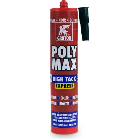 Polymax High Tack Noir Colle De Montage Ultra-puissante - Griffon (1/5)