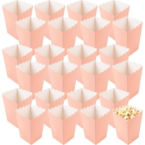 24-Piece Popcorn Boxes, Small Paper Popcorn Boxes, Popcorn Pots (1/5)