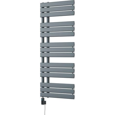 Tristan - Anthracite Electric Towel Rail H1292mm x W500mm 600w Thermostatic WIFI (1/3)