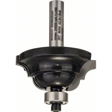 Bosch PRO Kantenformfräser D, 8 mm, R1 6,3 mm, B 15 mm, L 18 mm, G 60 mm