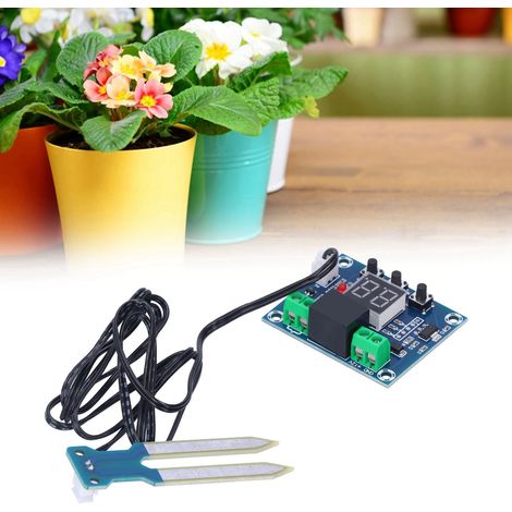 Module de contrôle d'humidité du sol XH-M214 avec affichage numérique DC12V (1/5)