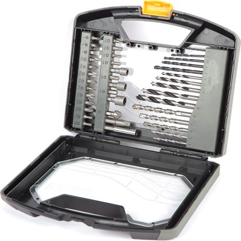 JCB 40 Piece Combination Drill Bits and Accessory Set (1/2)