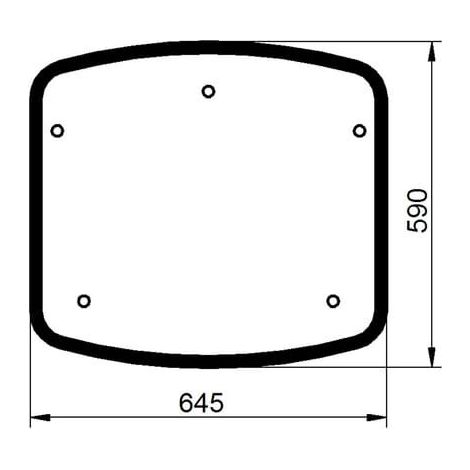 Cristal de techo UNIVERSAL 00111010020N (1/2)
