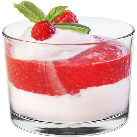 Coupelles à Dessert en Verre Coupelles à Glace Set de 6 Coupelles à Salade à Snack Petites Coupelle en Verre pour Dessert Glace Salade 6x150 ml (1/5)