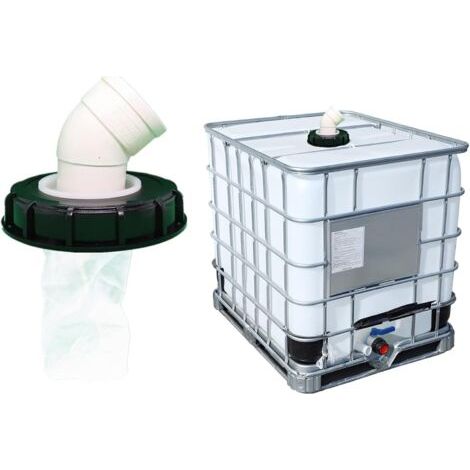 BUNTHAUS PA Filtre de couvercle, bouchon de réservoir IBC lavable en nylon avec couvercle, accessoires de réservoir IBC avec filtre en maille pour réservoir d'eau de pluie de 165 mm, filtre IBC (1/4)