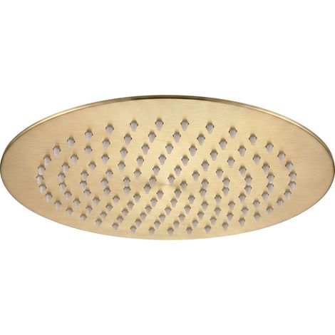 Rea Round Rain Shower Js-p014bg 25cm Brush Gold (1/5)