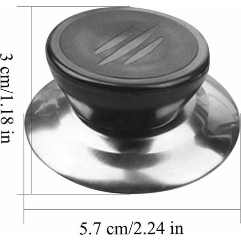 Set di 4 pomelli per coperchi, maniglie per coperchi di pentole, copri pomelli per coperchi di pentole, maniglie per coperchi di pentole adatte a bollitori, padelle e coperchi di utensili da cucina (1/5)