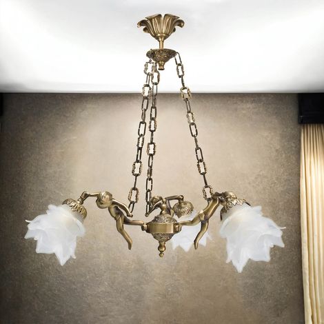 Premium Hängelampe Putti Bronze