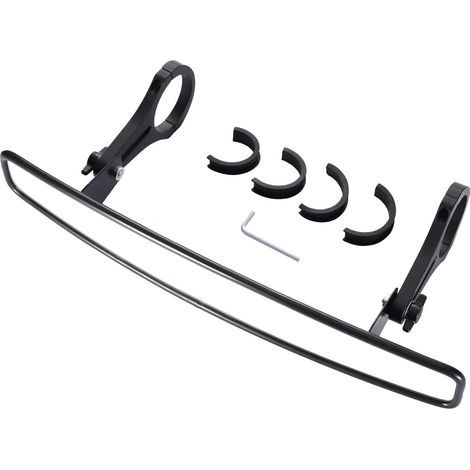 15" breiter Mittelspiegel in konvexer Form mit Klemmgelenk und 2" Gummiersatz für UTV-Spiegel RZR 800 1000 S 900 XP 1000 Talon Black (1/5)