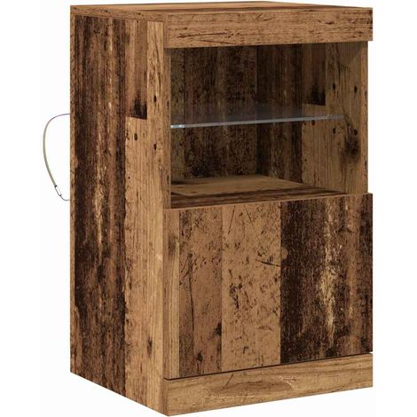 Maison Exclusive - Madia LED Legno vecchio 41 x 37 x 67 cm Legno multistrato